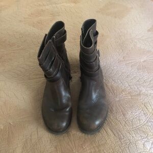 Kenneth Cole Reaction Tri-Again brown leather boots Size 7.5